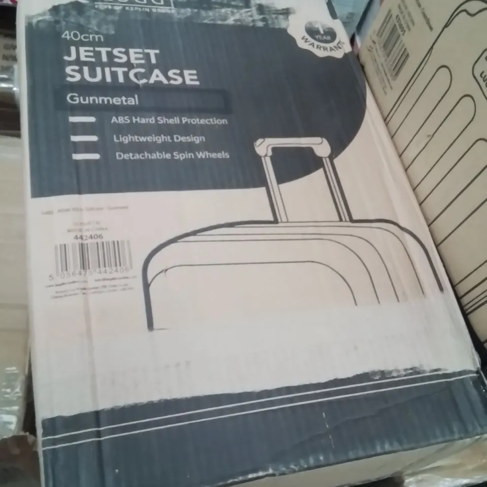 BOXED LUGG JETSET SUITCASE GUNMETAL 