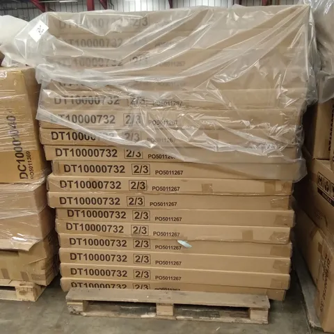 PALLET OF ASSORTED INCOMPLETE DESIGNER FURNITURE PARTS AND PIECES 