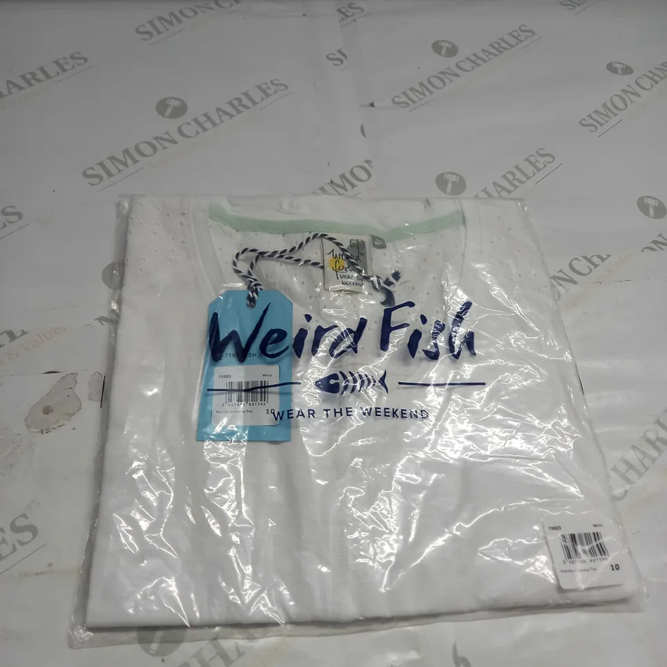 WEIRD FISH PERNILLE CUTAWAY T-SHIRT SIZE 10