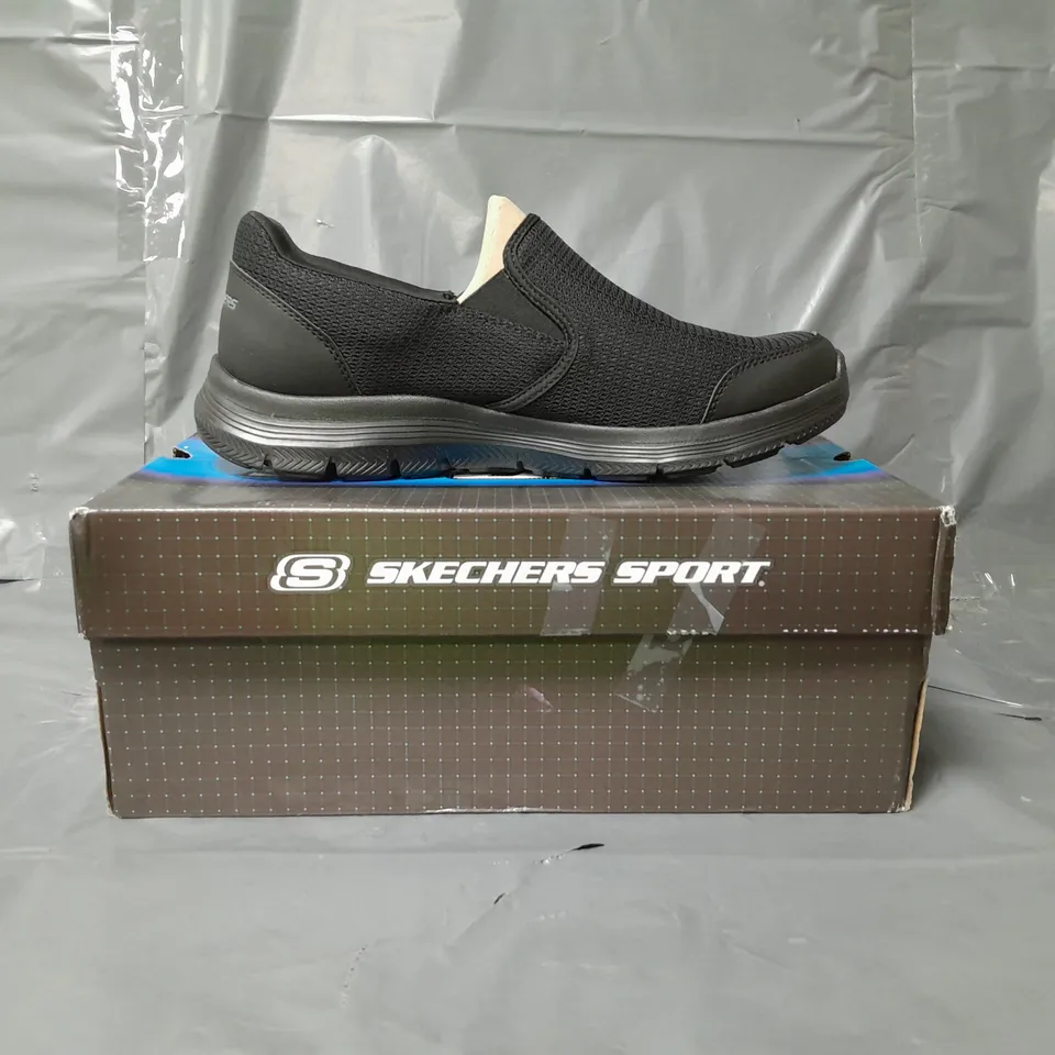 SKECHERS SPORT FLEX MENS TRAINERS BLACK SIZE 9