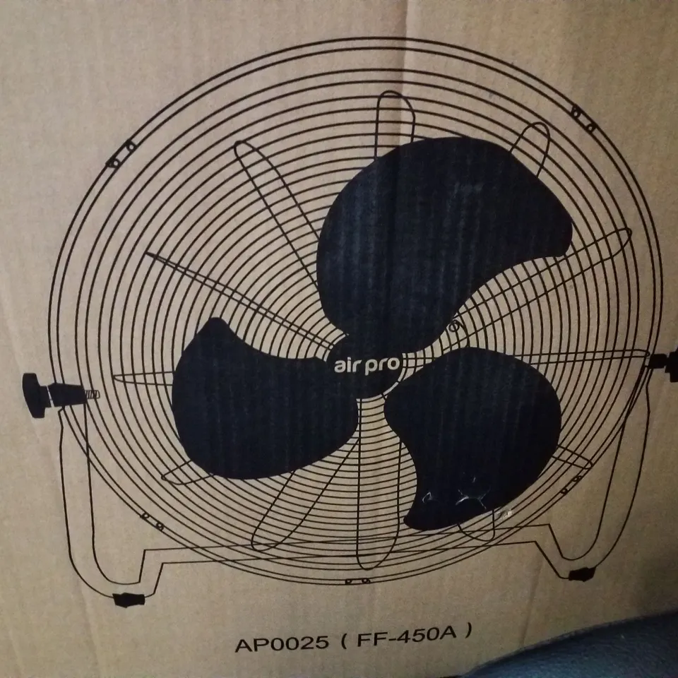 BOXED AIR PRO 20" FLOOR FAN - BLACK
