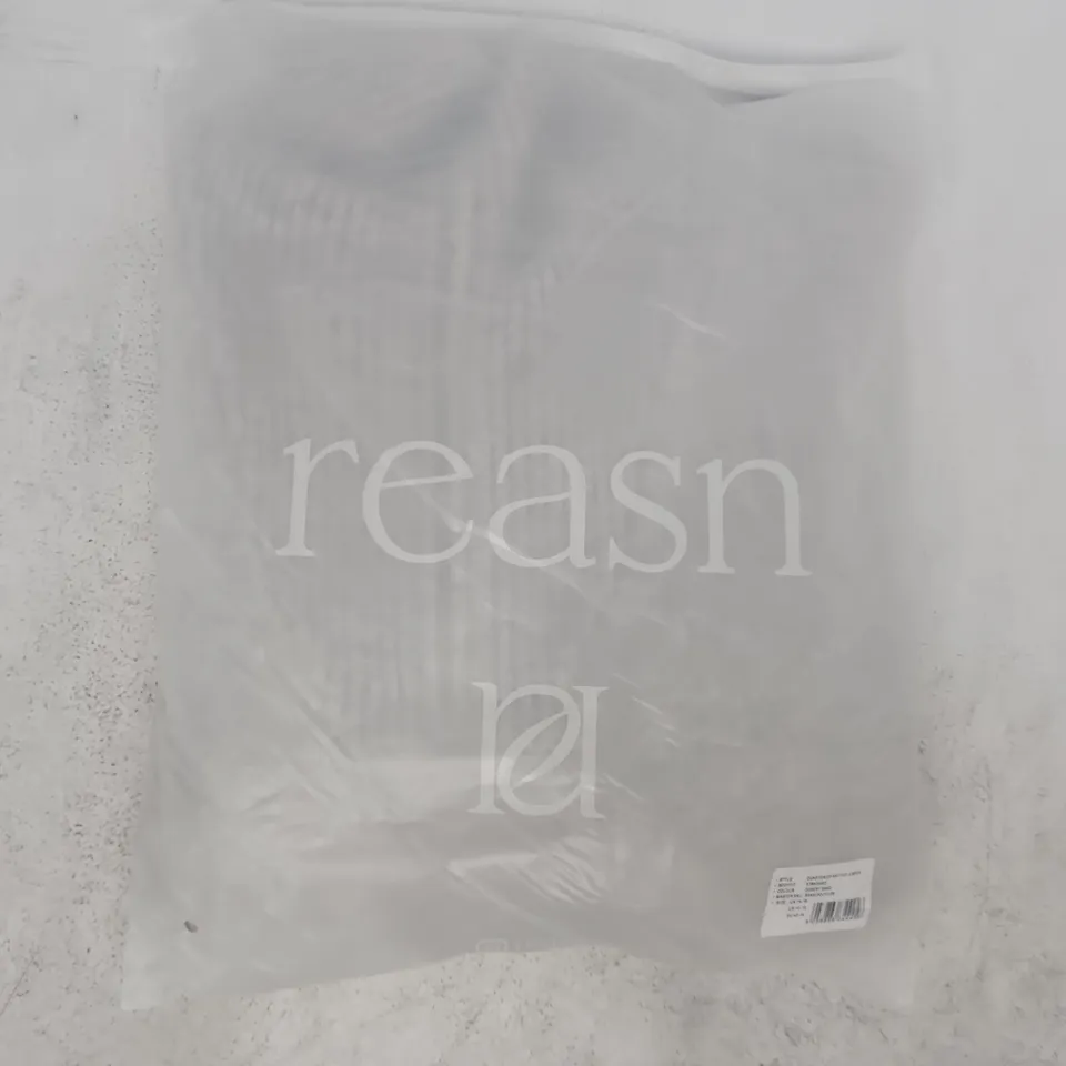 BAGGED REASN QUARTER ZIP KNITTED JUMPER IN DESERT SAND SIZE UK 14-16