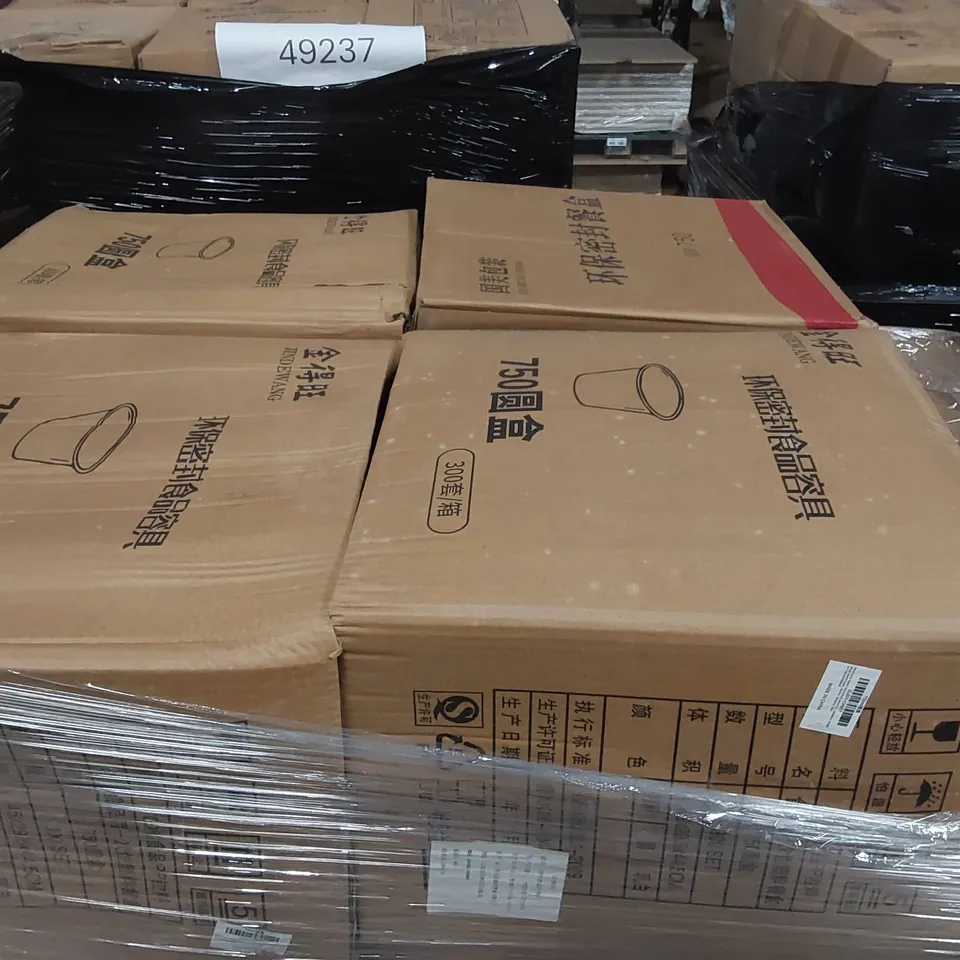 PALLET TO CONTAIN A LARGE ASSORTMENT OF SEALED FOOD CONTAINERS 