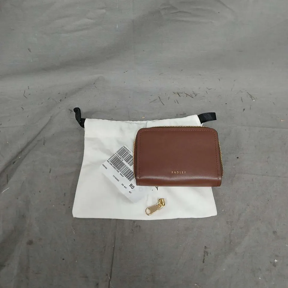 RADLEY BOW STREET SMALL ZIP AROUND PURSE IN BROWN