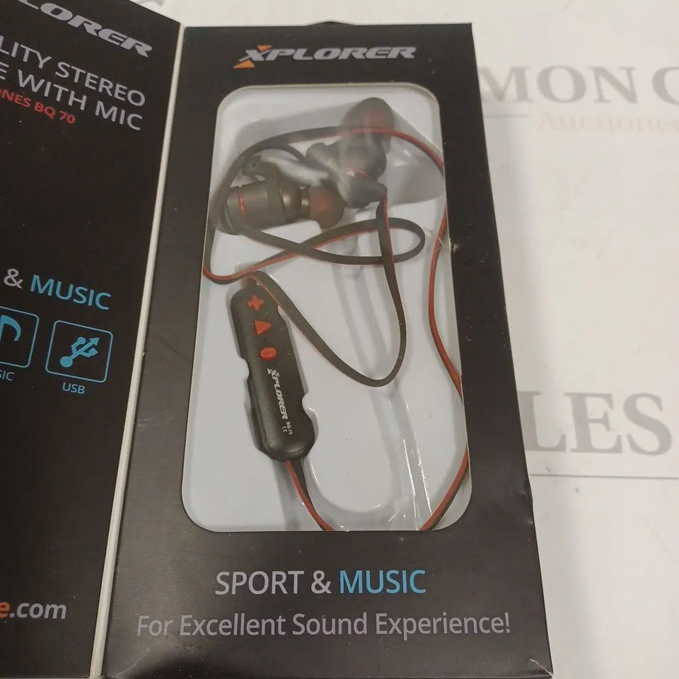 BOXED EXPLORER WIRELESS SPORTS EARPHONES