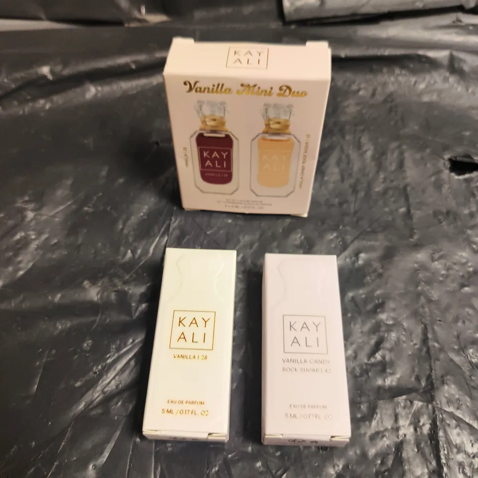 BOXED KAYALI VANILLA MINI DUO – 2 X 5ML EAU DE PARFUM SET (VANILLA 28 & VANILLA 42)