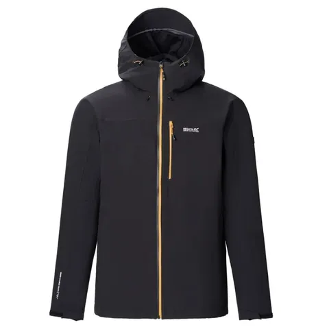 SIX BRAND NEW REGATTA BIRCHDALE FULL ZIP HOODED JACKET IN BLACK AND GOLD
