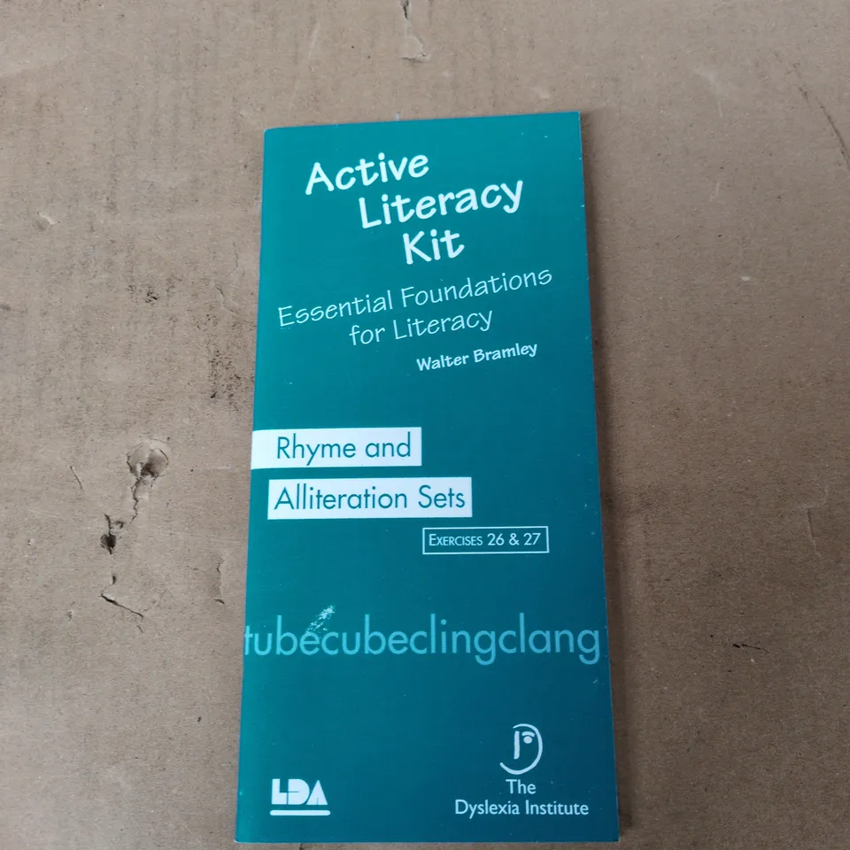 BOX OF APPROXIMATELY 55  ASSORTED ACTIVE LITERACY KITS(BRAND NEW)