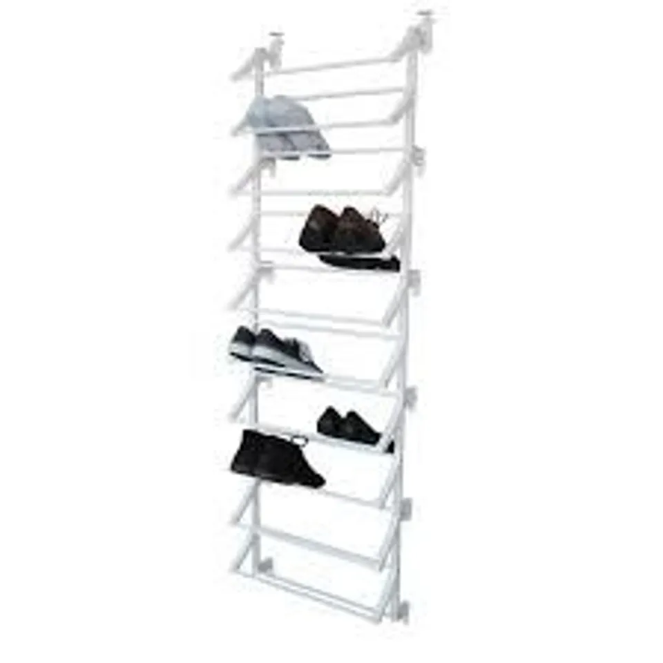 BOXED 30 PAIR SHOE RACK - WHITE