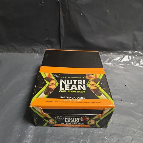 NUTRI LEAN SALTED CARAMEL PROTEIN BAR – BOXED - X12 BARS