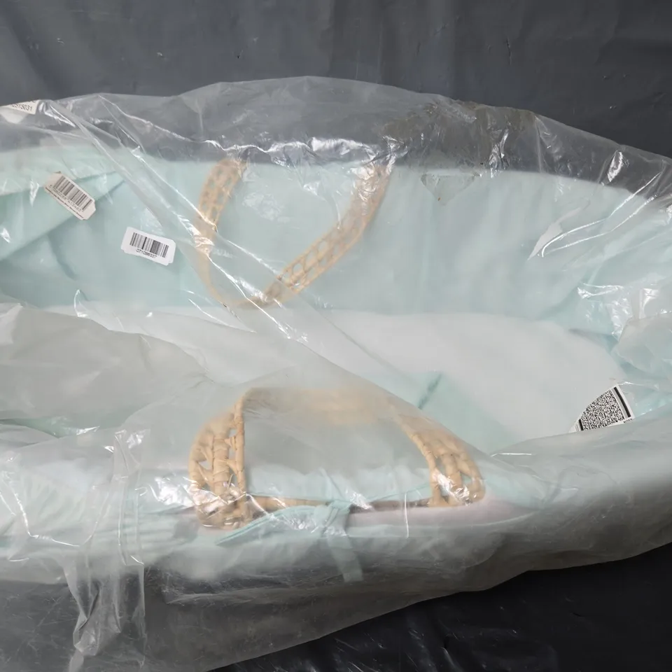 KINDER VALLEY DOWN IN THE WOODS MINT PALM MOSES BASKET