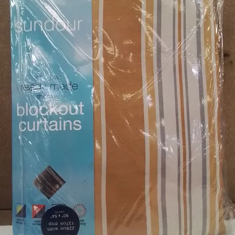 BRAND NEW SUNDOUR READY MADE THERMAL BLACKOUT CURTAINS 229CM X 137CM