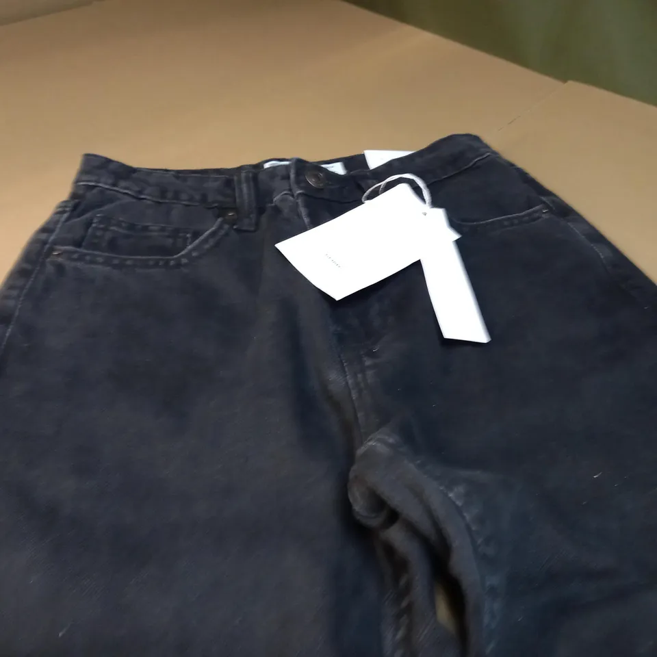 BERSHKA DENIM JEANS IN BLACK - 34 UK