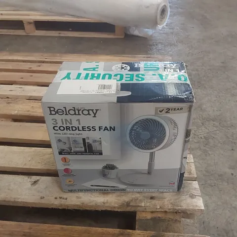 BOXED BELDRAY 3-IN-1 CORDLESS FAN