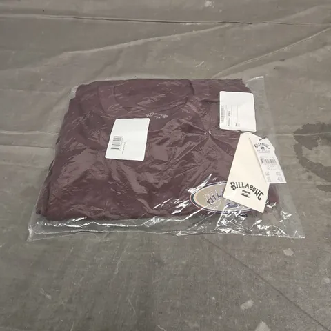 BILLABONG ARCH WAVE LONG SLEEVE IN PLUM SIZE XL