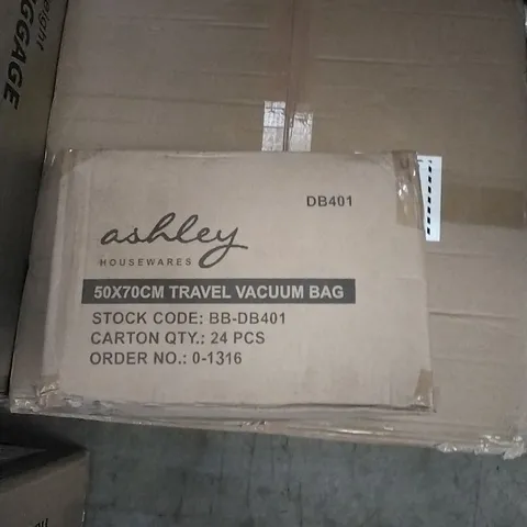 APPROXIMATELY X20 ASHLEY HOUSEWARES TRAVEL VACUUM BAGS - (1BOX)