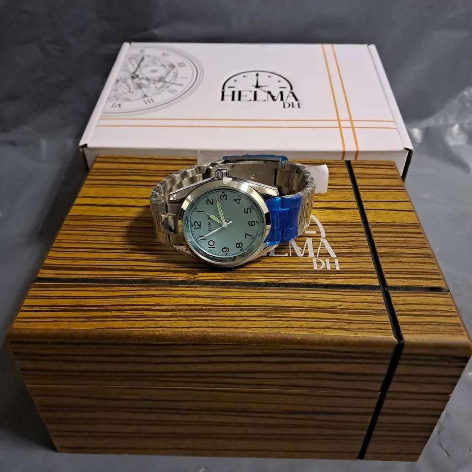 MENS HELMHA DH WATCH –  STAINLESS STEEL STRAP & CASE – 3ATM WATER RESISTANT