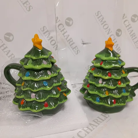 BOXED XMAS TREE MUGS 