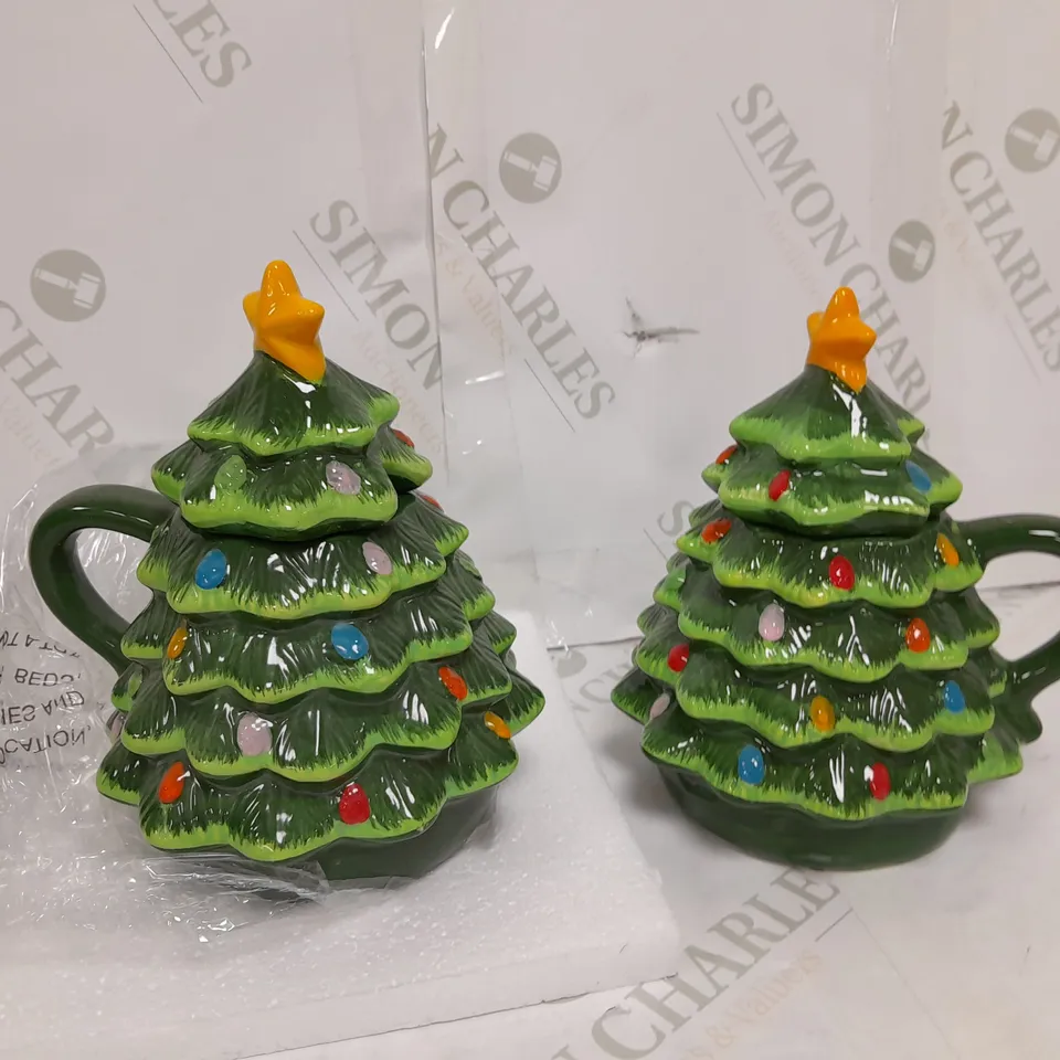 BOXED XMAS TREE MUGS 