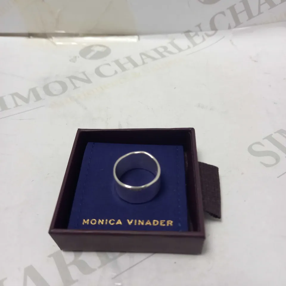 MONICA VINADER SIREN MUSE BAND RING IN SILVER