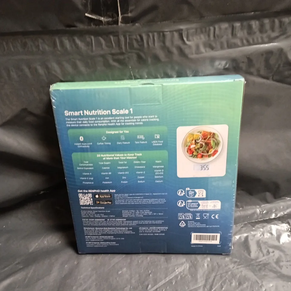 RENPHO SMART NUTRITION SCALE 1 – WHITE, BOXED. SEALED