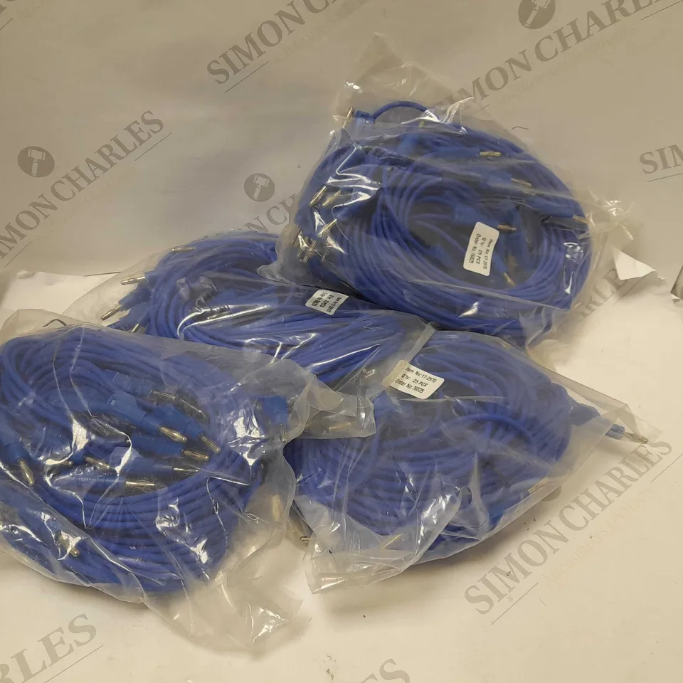 TRUCONNECT 22.480.100.5 BLUE 4MM STACKABLE TEST LEAD - 100CM