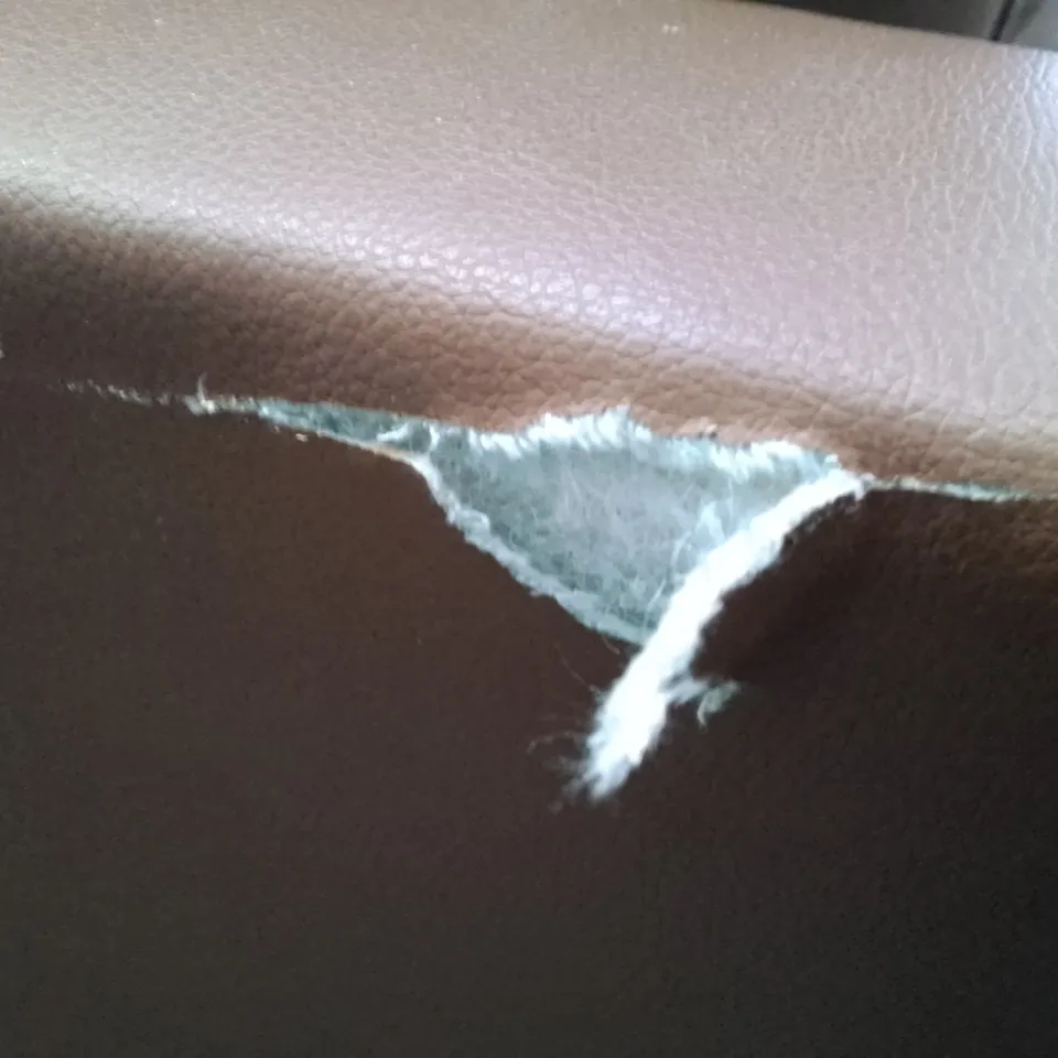 QUALITY DESIGNER 3 SEATER SOFA - BROWN LEATHER