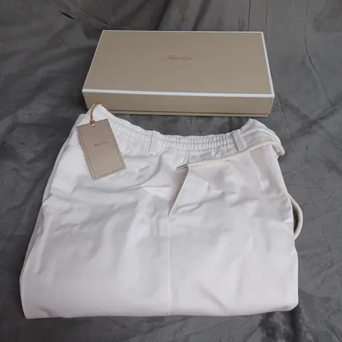 BOXED AURELIEN MENS COTTON URBAN TROUSERS IN IVORY SIZE XL