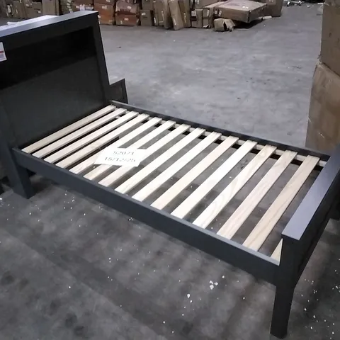 JARIN SINGLE 3' BED FRAMES WITH BOOKCASE - ANTHRACITE