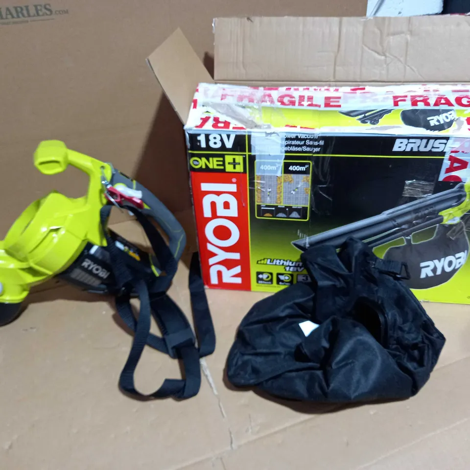 RYOBI CORDLESS BLOWER VACUUM 18V 