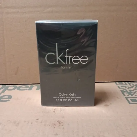 BOXED AND SEALED CALVIN KLEIN CK FREE EAU DE TOILETTE 100ML