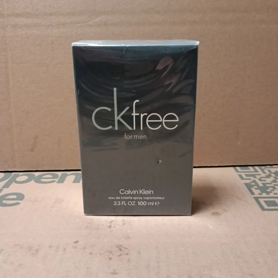 BOXED AND SEALED CALVIN KLEIN CK FREE EAU DE TOILETTE 100ML