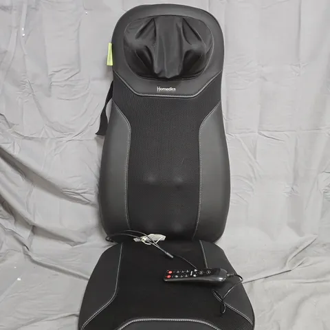BOXED HOMEDICS SBM-75H-GB GEL BACK MASSAGER – BLACK, REMOTE INCLUDED