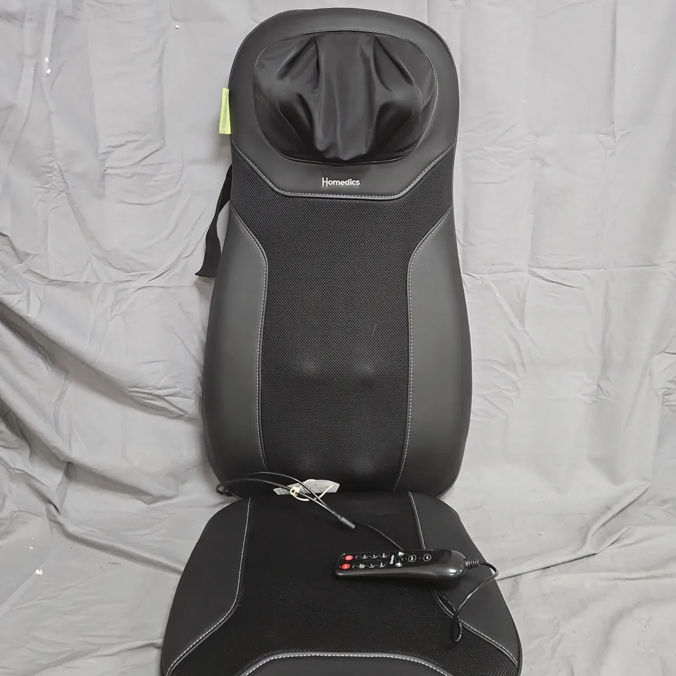 BOXED HOMEDICS SBM-75H-GB GEL BACK MASSAGER – BLACK, REMOTE INCLUDED