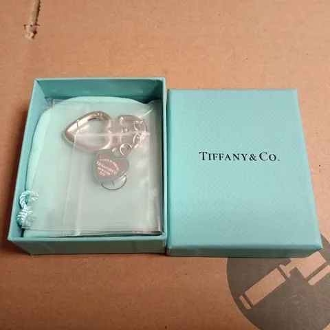 TIFFANY & CO. KEY RING WITH HEART TAG – BOXED 