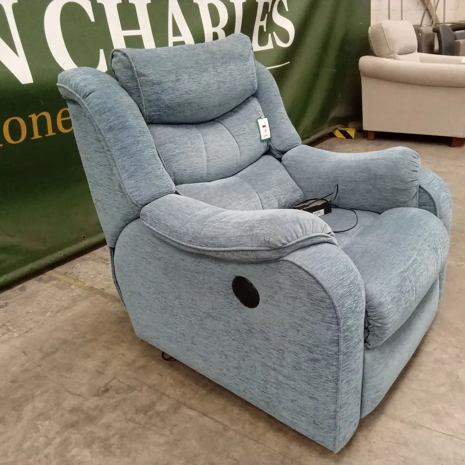 PARKER KNOLL DENVER FABRIC ELECTRIC RECLINER CHAIR
