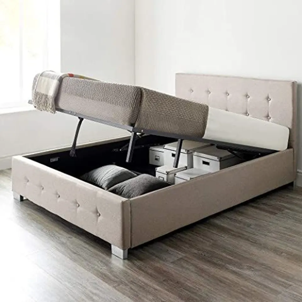 BOXED ASPIRE FURNITURE OTTOMAN MECHANISM SMALL DOUBLE BED 