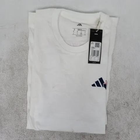 ADIDAS MEN'S RAMEN GRAPHIC T-SHIRT IN WHITE SIZE SMALL