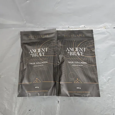 2X 200G ANCIENT +BRAVE TRUE COLLAGEN GRASS-FED BOVINE 