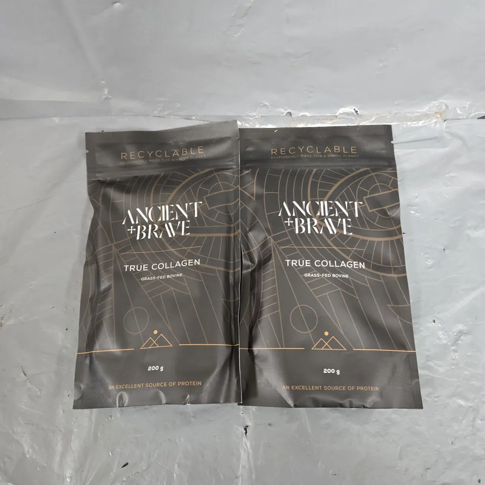 2X 200G ANCIENT +BRAVE TRUE COLLAGEN GRASS-FED BOVINE 