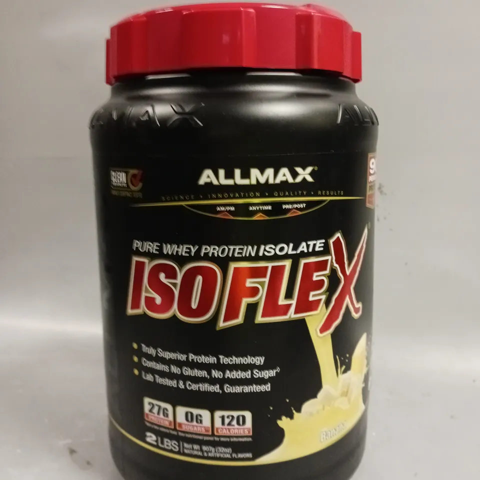 SEALED ALLMAX PURE WHEY PROTEIN ISOLATE - BANANA - 907G 