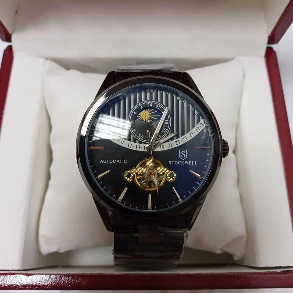 STOCKWELL SUN DIAL AUTOMATIC BRACELET STRAP WRISTWATCH 