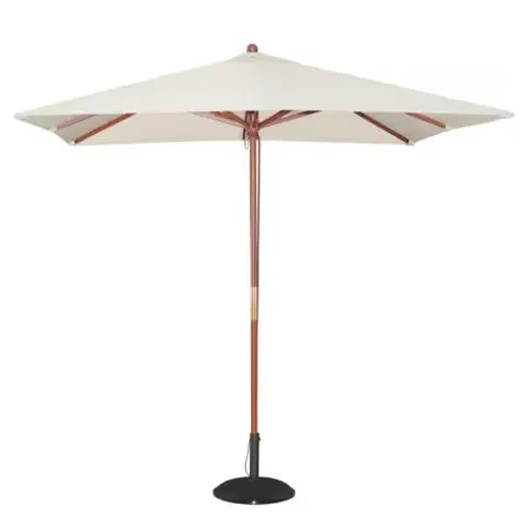 BOXED BOLERO GH988 OUTDOOR CREAM SQUARE PULLEY PARASOL, 2.5M DIAMETER
