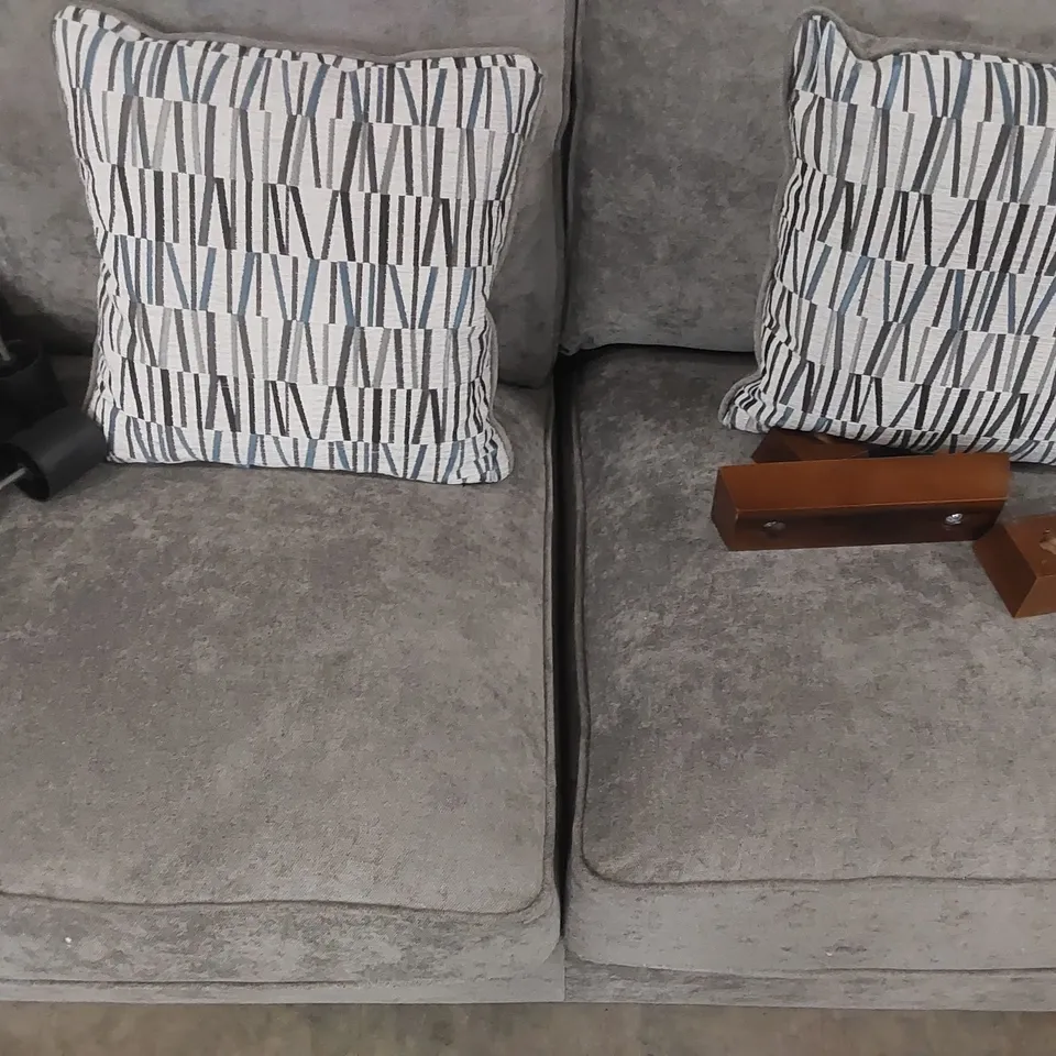 QUALITY DESIGNER WATERFORD 2 SEATER FABRIC UPHOLSTERED SOFA