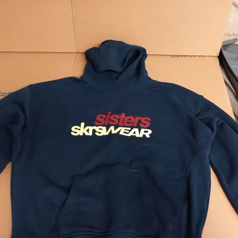 SISTERS AND SEEKERS NAVY HOODIE – UK SIZE S