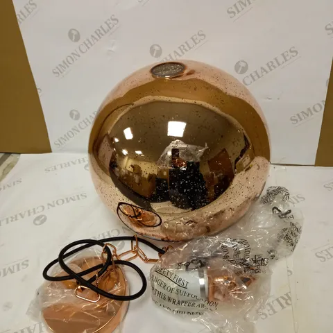 DAR PENDANT SPECKLE 1LT ELECTRO PENDANT - COPPER FINISH