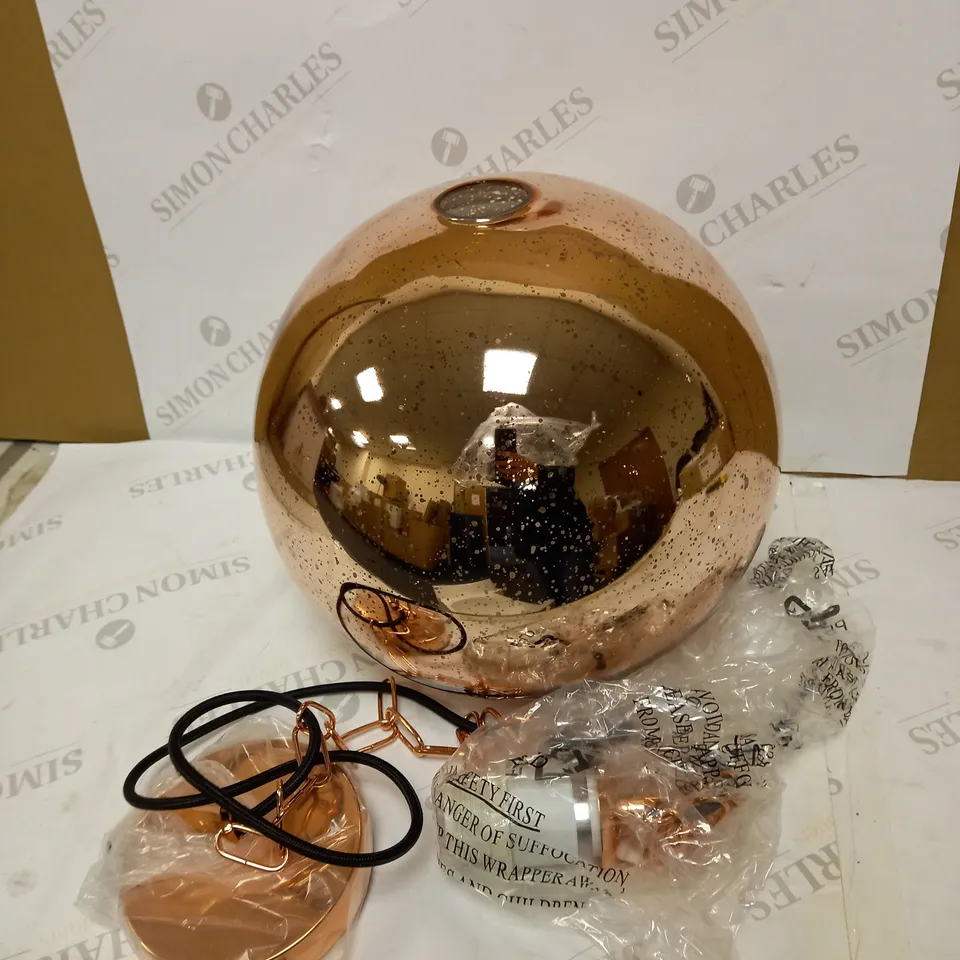 DAR PENDANT SPECKLE 1LT ELECTRO PENDANT - COPPER FINISH