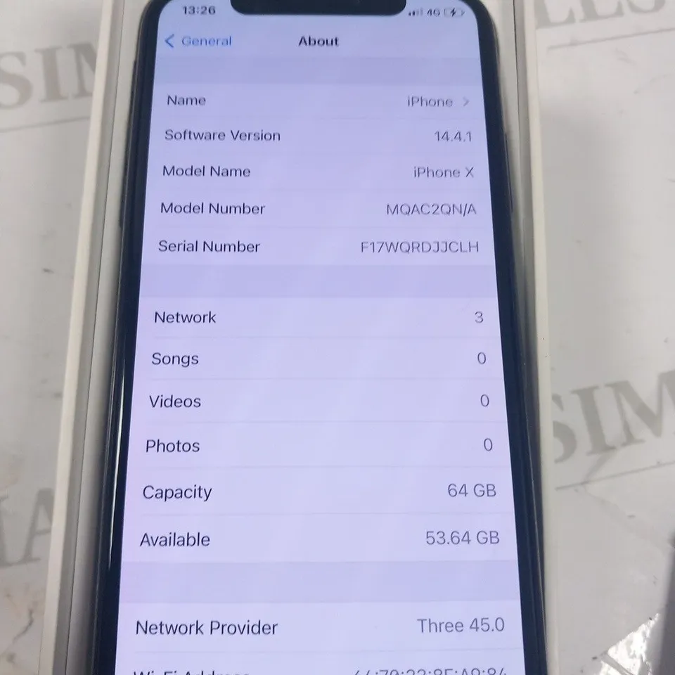 BOXED APPLE IPHONE X 64GB