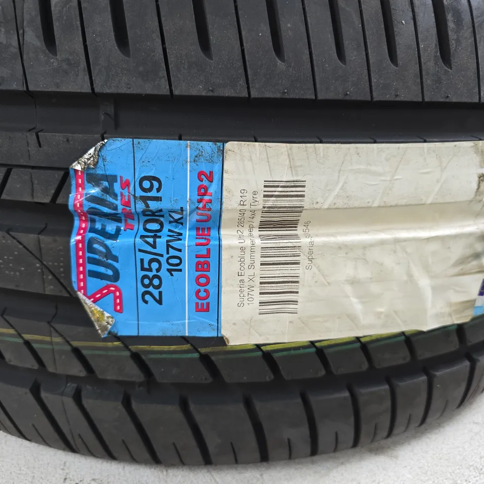 SUPERIA UHP2 TYRE 285/40R19 107W XL