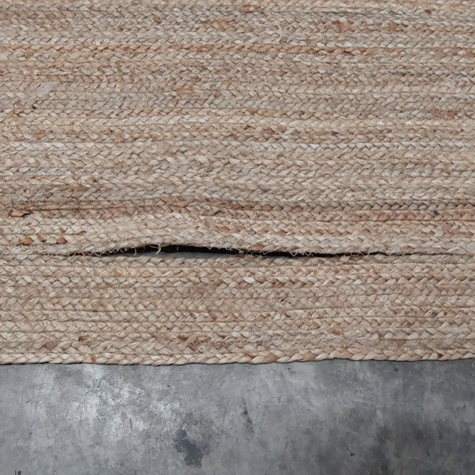 STANLEY HAND BRAIDED NATURAL RUG // 180 X 180CM